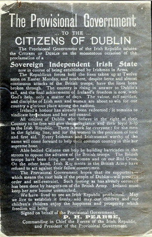 Proclamation to The Citizens of Dublin